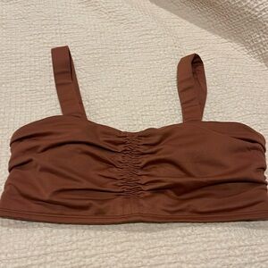 ALO Yoga ruched sweetheart top